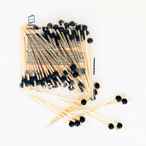 Пики для канапе бамбуковые /Жемчужина Черная/, 12 см, 100 шт., КП, 138292