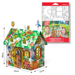 Игровой конструктор для раскрашивания малый Artberry® Forest house (пакет с подвесом)