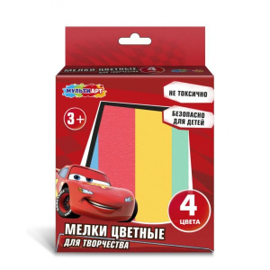 Мелки асфальтовые, 4 шт ГОНКИ МУЛЬТИ АРТ в кор.48наб