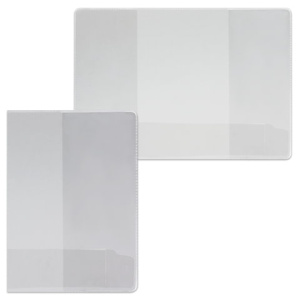 Обложка для паспорта, трудовой книжки нового образца, вертикальная, ПВХ, 132*183мм, прозр,ДПС,1071.К