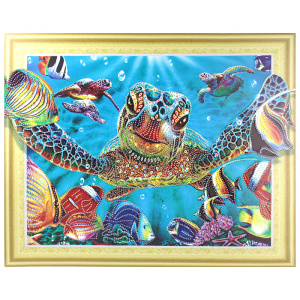 DV-12412-20 Алмазная живопись /Darvish/ 40*50см  Морская черепаха