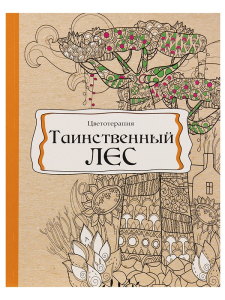 Раскраска-антистресс, В5, 56, ТАИНСТВЕННЫЙ ЛЕС (Р-9737)КБС, мягк.обл.,уф-лак, блок офсет(193х252)WB