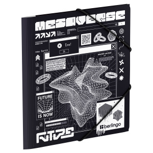 Папка для тетрадей на резинке Berlingo /Future Tech/ А5+, 600мкм, с рисунком FB5_A5S21 (10702070/121