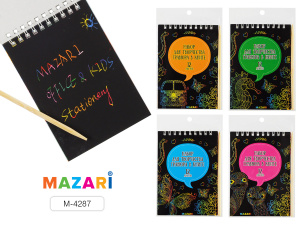 Набор для творчества /Гравюра в книге/, 10 х 14 см, 12 л., без контура, деревянная палочка в комплек