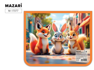 Папка для тетрадей ДРУЗЬЯ А5, 230*190*50 мм, пластик, ламинированный картон, молния сверху