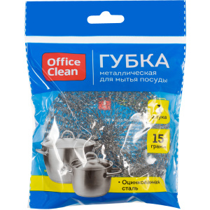 Губка для посуды OfficeClean, металлическая, 9*3см, 1шт. 248558/Н