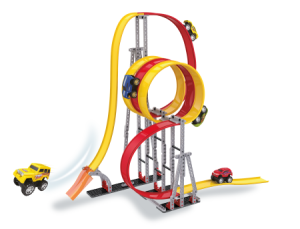 Гоночный автотрек /Трекмания. Магнитный автотрек-конструктор/: машинка, 193 детали