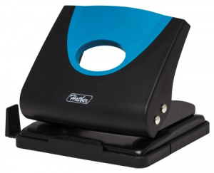 Дырокол Пластиковый Hatber 20л с линейкой ECO Ассорти