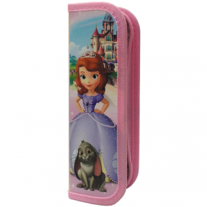 ДИСНЕЙ. Пенал 1-секц, средний СОФИЯ ПРЕКРАСНАЯ-20 (ПН-0426) 190х60, ламинир. картон