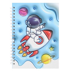 Блокнот 13*18см 48л на спирали в клетку