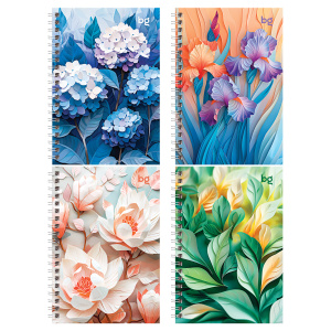 Записная книжка А6 80л., на гребне BG /Paper art/