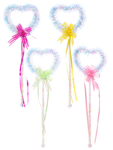 Световая палочка (42см) /Сердечко 2/ (свет, бат. 3*AG13 в компл.) (Арт. 10154) кратно 10