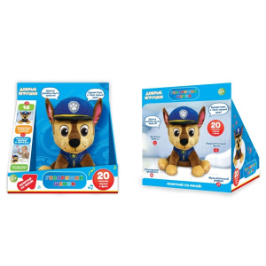 Игрушка мягкая интерак говорящий щенок 25см, говорит, поёт, в кор. Добрые игрушки в ко