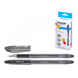 Ручка шариковая TORINO, ЧЕРНАЯ, серия Smart Ink, чернила на масляной основе (Индия), игольчатый пиш.