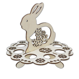 Подставка под яйца /Заяц/ (20*20*17,5 см) УД-8317