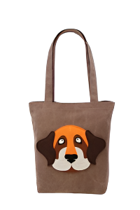 5029 Сумка Собака под формат А4  (кофе)