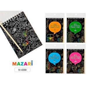 Набор для творчества /Гравюра в книге, 10 х 14 см, 12 л., с контуром, деревянная палочка в комплект