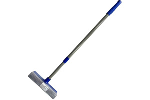 13346 Стекломой, 20*120см,двухсторонний,с телеск.ручкой,пластик,поролон,сталь,полиэстер (13346 из ко