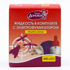 Домовой Фумигатор+жидкость 60 ночей Ультра Сила 40мл