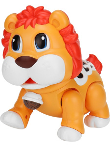 Интерактивная игрушка /Львёнок/  (17,3*16,8*10,6 см, свет, звук, в коробке) (арт.2986670)