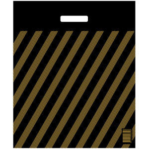 Пакет с прорубной ручкой Артпласт /Полоса рейтер/, 40*50+4 (50) ВУР01440