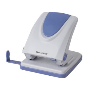 Дырокол металлический BRAUBERG /GRAND OFFICE/, до 35 листов, серый, ГАРАНТИЯ 5 ЛЕТ, 228743