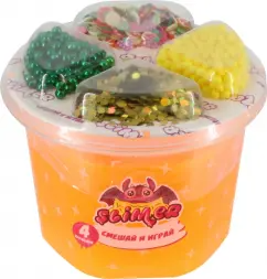 Игрушка в наборе ТМ Slimer /Смешай и играй/ оранжевый 250 мл.