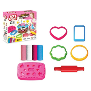 Набор для лепки /День рождения!/ AЯT CRAFT тесто 4х50г, в/к 22*6*22 см