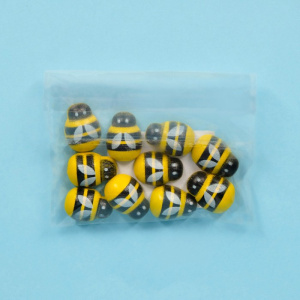 Декор для флористики дерево /Пчелы/ (набор 10шт) 19х14 мм    7523912 (10702070/070222/3047990, Китай