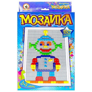 Мозаика фигурная /Пришелец/ 180 эл, Треуг + Квадр, Большая плата*