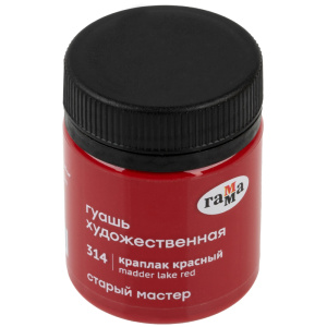 Гуашь художественная Гамма /Старый Мастер/, краплак красный, 40мл 12112040314