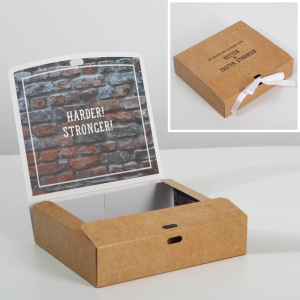 Коробка складная двухсторонняя /Мужская, 20 × 18 × 5 см 7293434