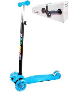 Самокат 3-х колесный синий в коробке (Арт. WX-MAXI-FB)
