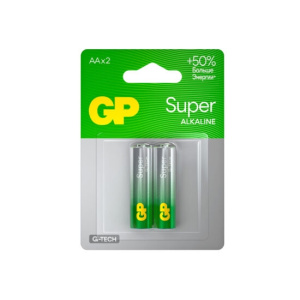 Батарейка GP Super G-Tech AA (LR6) 15A алкалиновая, BC2 GP 15AA21-2CRSBC2