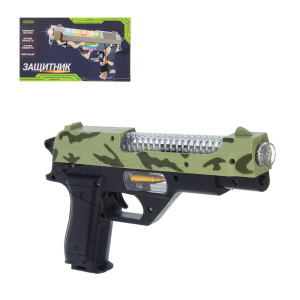 ИГРОЛЕНД Пистолет /Защитник/, свет, звук, 3хАА, PP, 24,5x3,5х14,5 см, 3 дизайна