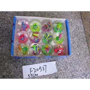 Мяч пвх прыгающий рыбки 5,5см, с жидким наполнителем, 