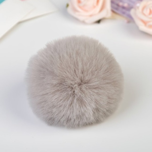 Помпон искусственный мех /Светло-серый/ d=7 см   4453135 (10702070/020522/3140383, Китайская Народна