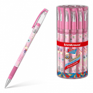 Ручка шариковая ErichKrause ColorTouch Colibri, цвет чернил синий (в тубусе по 24 шт.)