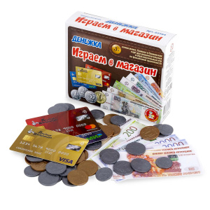 Игра настольная /Играем в магазин. Денежка/