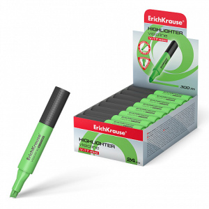 Текстмаркер ErichKrause® Visioline V-17 Mini, цвет чернил зеленый (в коробке-дисплее 24 шт.)