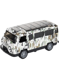 Машинка инерц. (свет/звук,12,2х5х5,3см,металл,коричневый, 1:36, 3 открыв. двери)(Арт.M1523-36B-2)