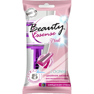 BeautyEssense FOR WOMEN  бритв. станок  PINK  5шт двойное лезвие/ Аромика /40 (от 10шт)