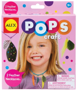 Набор для творчества POPS CRAFT /Ожерелья с цветными перышками/