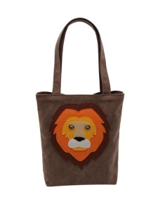 5028 Сумка Лев под формат А4 (кофе)