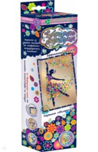 Набор для изготовления картины /Балерина/ (антистресс)