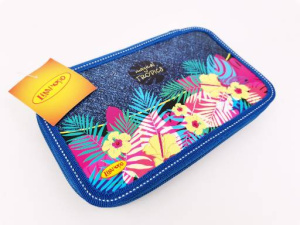 LPR0039 Пенал 2 отделения, 115*195*40 /Цветы/