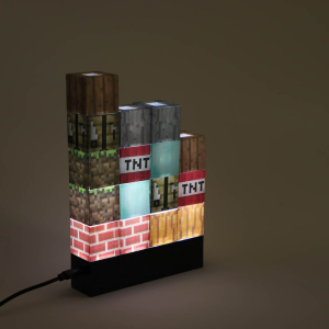 Светильник-ночник BY Блоки, 3W, USB, 13x3x15см, пластик, чёрный (10131010/161125/5373374, Китай)