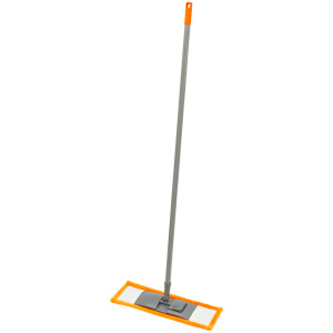 Швабра OfficeClean Professional, ручка 110см, пласт.флаун. 40см, насадка МОП микрофибра (карманы) (1