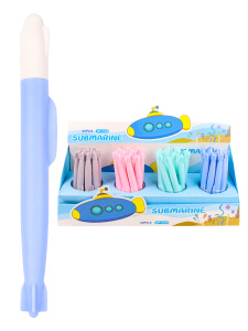 TM/Profit/Ручка гелевая СИНЯЯ /ТОРПЕДА/ (РГ-4379) d=0,5,цвета микс в шоубокс, кратно 48