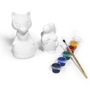 87117, Набор для творчества /Раскраска №2/ (лисичка и попугай) КНОПА 1/12